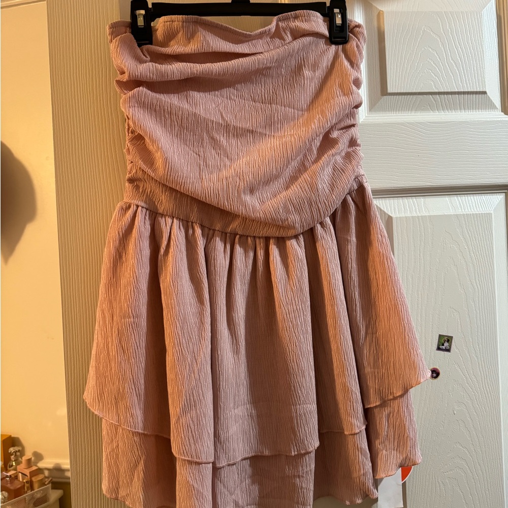 Ruffled mini dress